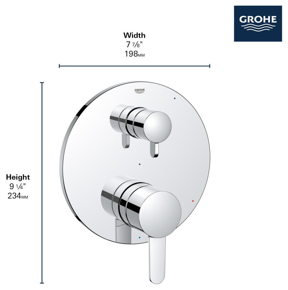 Grohe 29 434 Cosmopolitan Two Function Pressure Balanced Valve - Starlight