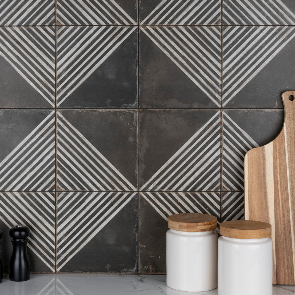 Kings Rombos Night Ceramic Floor and Wall Tile