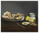 "Oysters" Digital Paper Print by Edouard Manet, 38"x32"