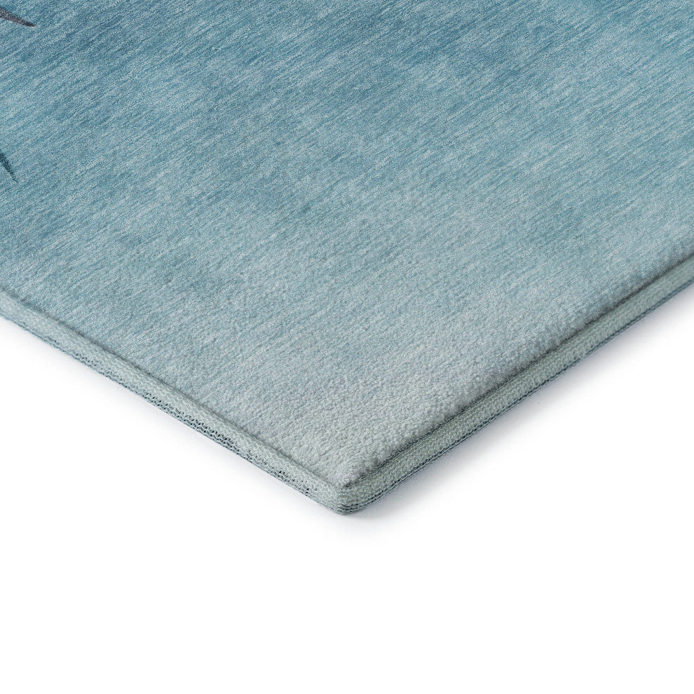 Addison Premium Washable Mayfield AMF147 Blue 9' x 12' Rug