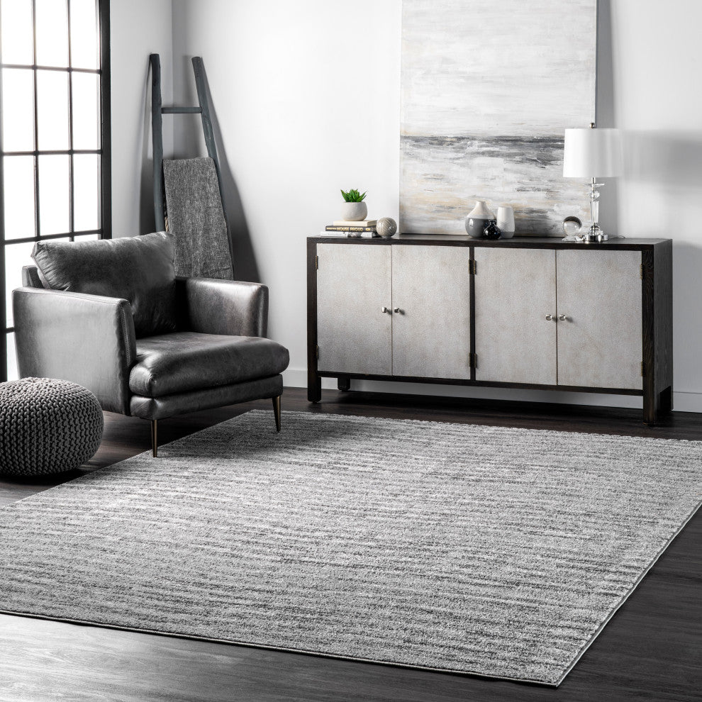 Nuloom Olas Area Rug, Grey 7'6"Square