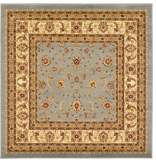 Unique Loom Light Blue St. Louis Voyage 6' 0 x 6' 0 Square Rug
