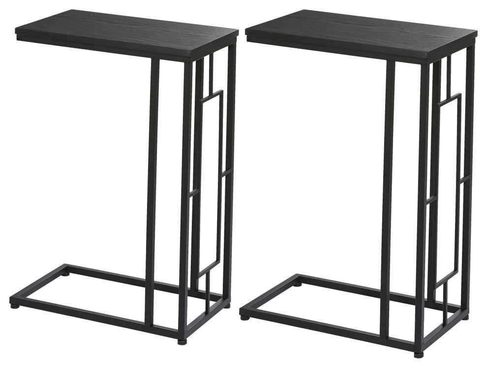 Urban Designs Under The Couch 2-Piece Side Accent Table Set , Grey