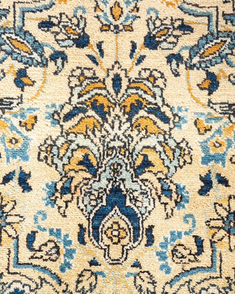 Mogul, One-of-a-Kind Hand-Knotted Area Rug Yellow, 6' 2" x 9' 2"