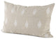 Beige and White Patterned Lumbar Pillow Cover