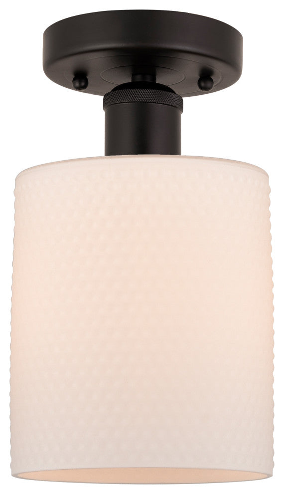 Innovations 616-1F-OB-G111 1 Light Semi-Flush Mount, Oil Rubbed Bronze