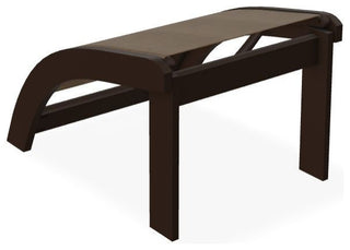 Adirondack Sling Outdoor Ottoman, Bark/Kona