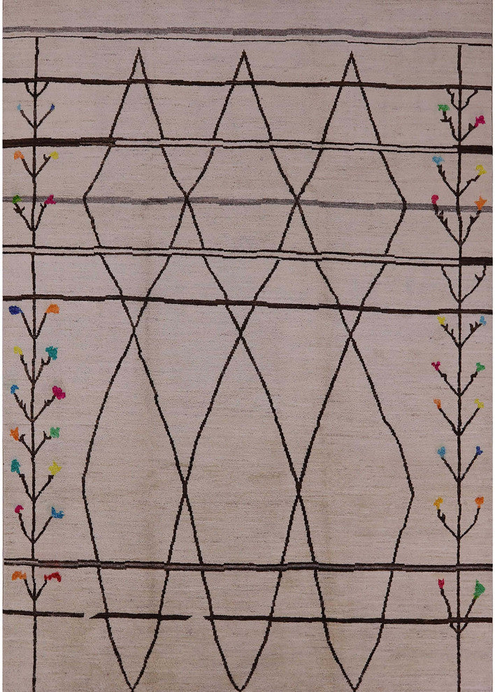 Ahgly Company Indoor Rectangle Mid-Century Modern Area Rugs, 2' x 4'