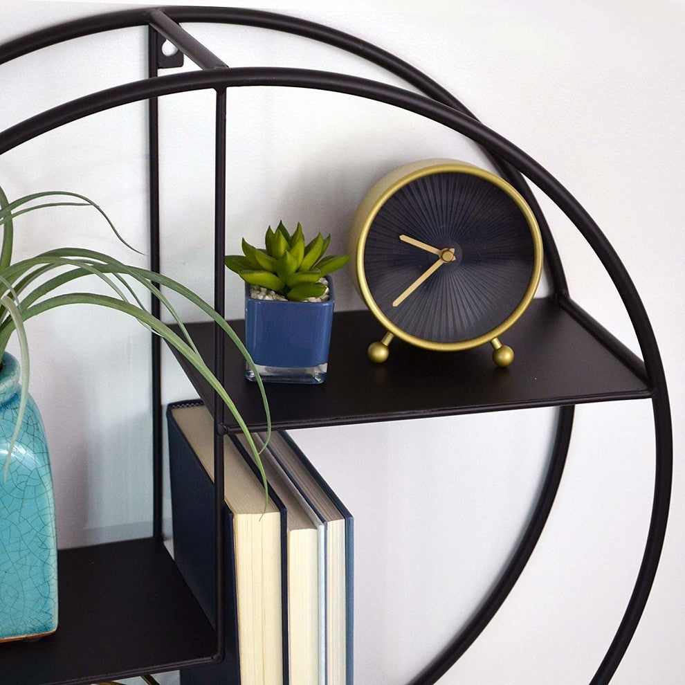 Round Floating Wall Shelf 21.5 Inches Diameter