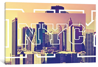 "NYC" Print by Philippe Hugonnard, 26"x18"x1.5"