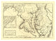 "State of Maryland, 1795" Digital Paper Print by Mathew Carey, 38"x28"