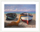 "Barche Sulla Spiaggia" Framed Digital Print by Adriano Galasso, 41x33"