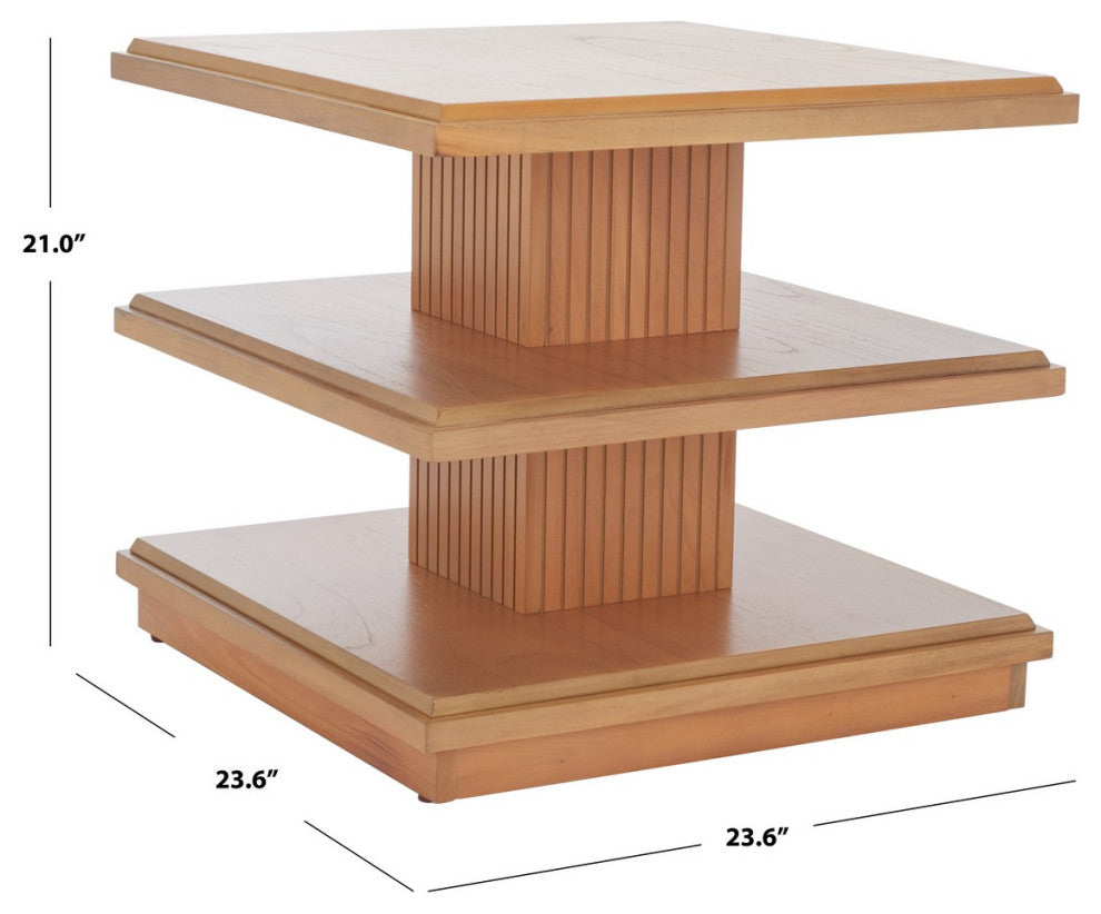 Safavieh Suette 2 Shelf Accent Table, Natural