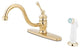 Single Handle 8" Kitchen Faucet with Non-Metallic Sprayer KB3572BL