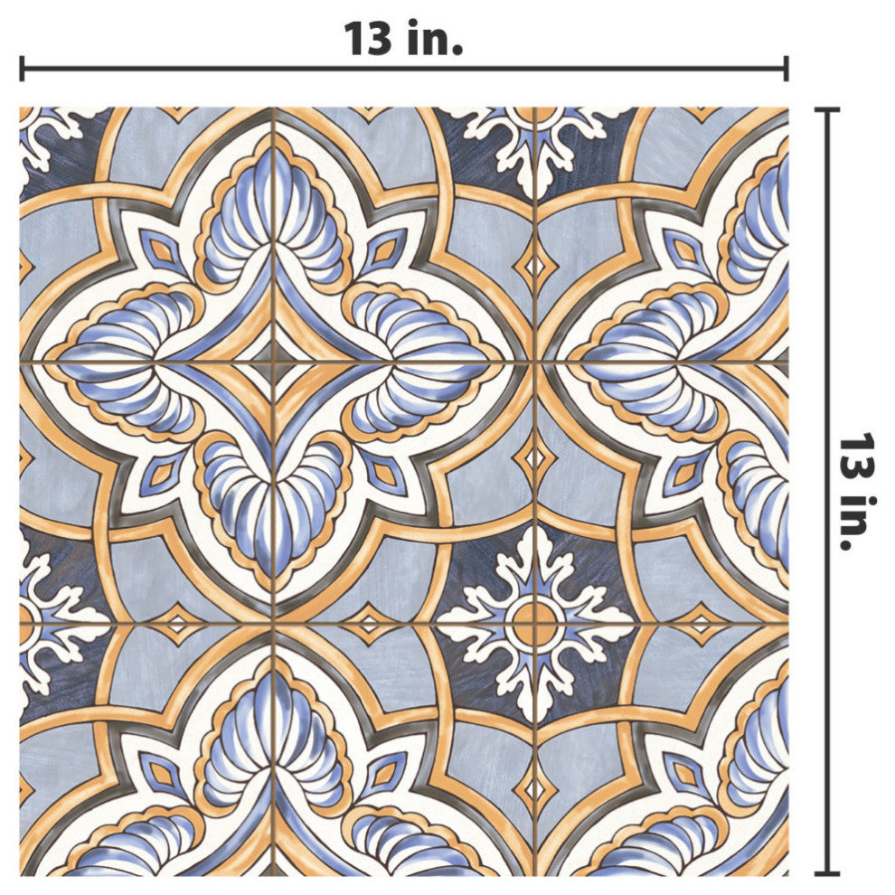 Harmonia Grove Blue Ceramic Floor and Wall Tile