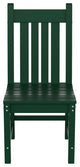 WestinTrends Outdoor Patio Poly Lumber Dining Chair, Fade UV Water Resistant, Dark Green