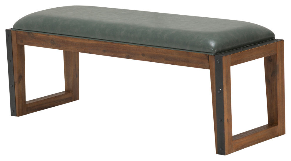 Brooklyn Walk Dining Bench, Burnt Umber