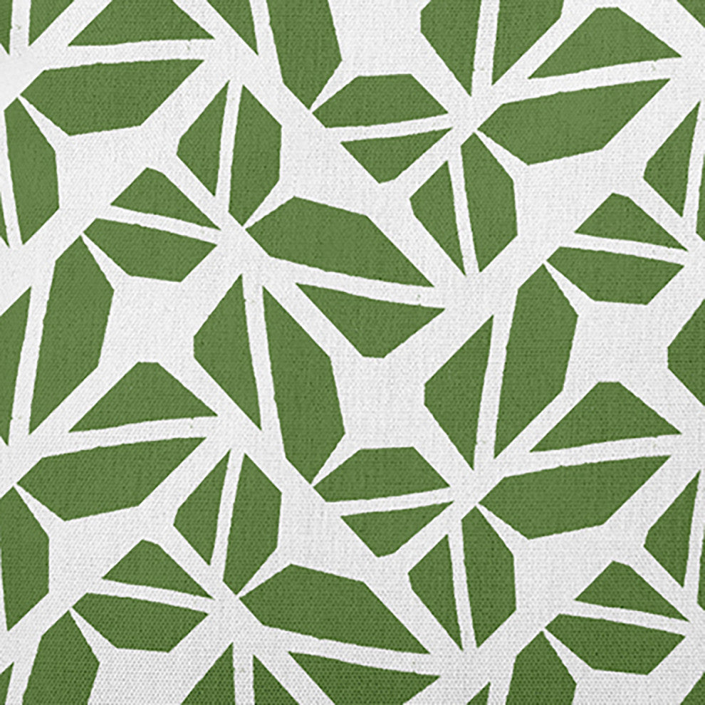 Kaleidoscope Graffiti Indoor/Outdoor Throw Pillow, Scallion, 18"x18"