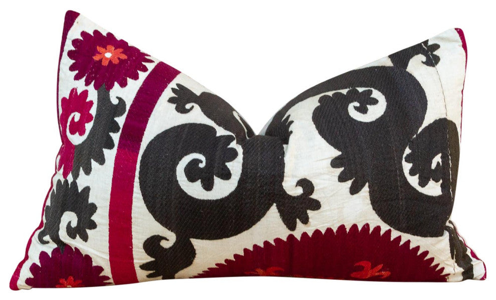 Mehra Bukhara Suzani Lumbar Pillow