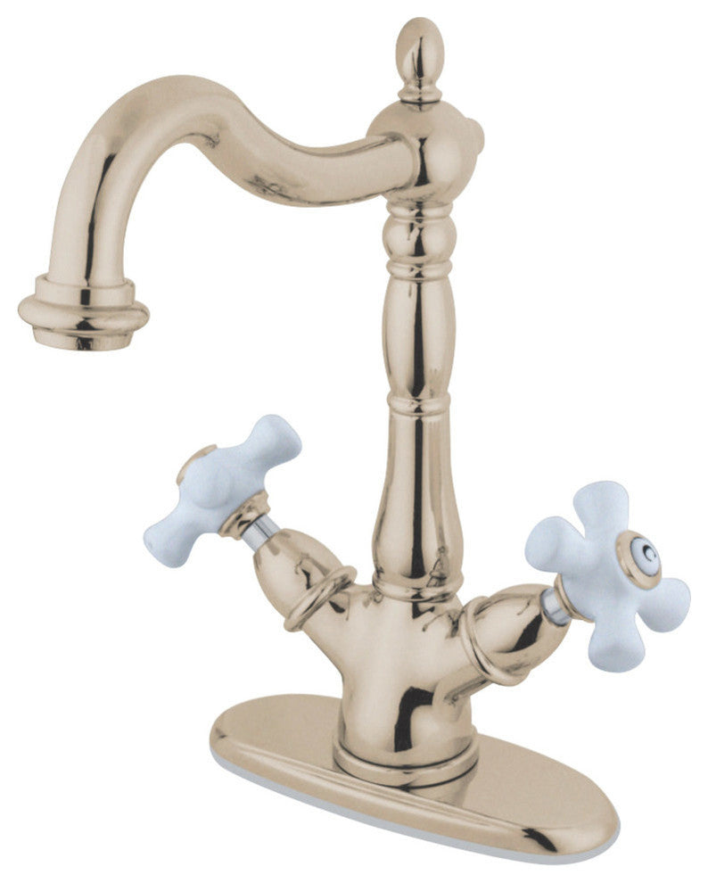 Kingston Brass Vessel Sink Faucet, Polished Nickel