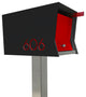 The RetroBox with Locking doors. Modern Pole Mounted Mailbox, Pole not included.