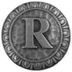 Initial A Knob Antique Brass, Antique Pewter, R
