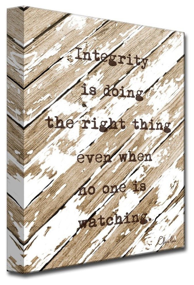 Ready2HangArt 'Integrity' Inspirational Canvas Art by Olivia Rose, 30"x20"