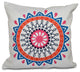 Mod , Geometric Print Pillow, Blue, 16"x16"