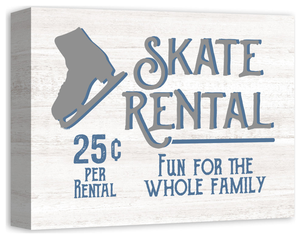 Skate Rental 14x11 Canvas Wall Art