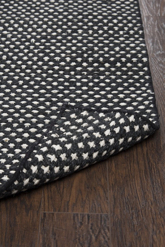 Rizzy Home Ellington EG9038 Black Pattern Area Rug, Rectangular 3'x5'