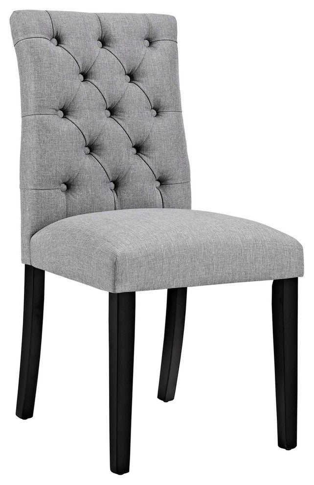 Modern Contemporary Urban Design Kitchen Room Dining Chair, Gray Gray, Fabric