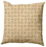 Criss Cross Bunnies Easter Decorative Throw Pillow, Corn Yellow, 18x18"