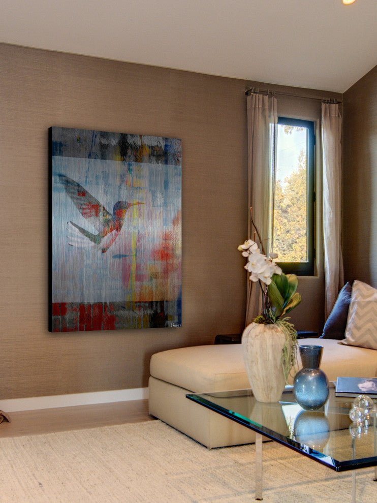 "Access Subconscious" UV Ink Print on Brushed  Aluminum, 24"x36"