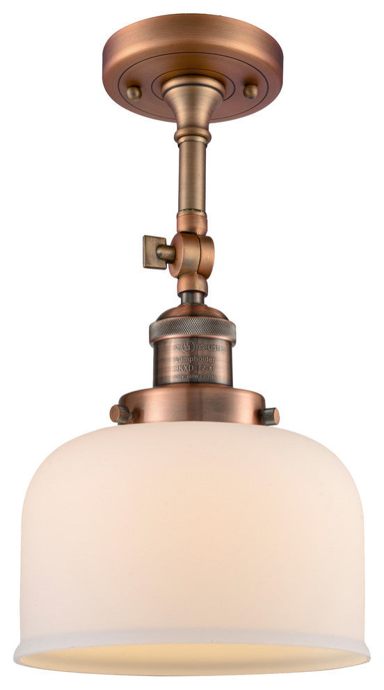 Innovations Lighting 201F-Ac-G71-Led 1 Light Dimmable Led Semi-Flush Mount
