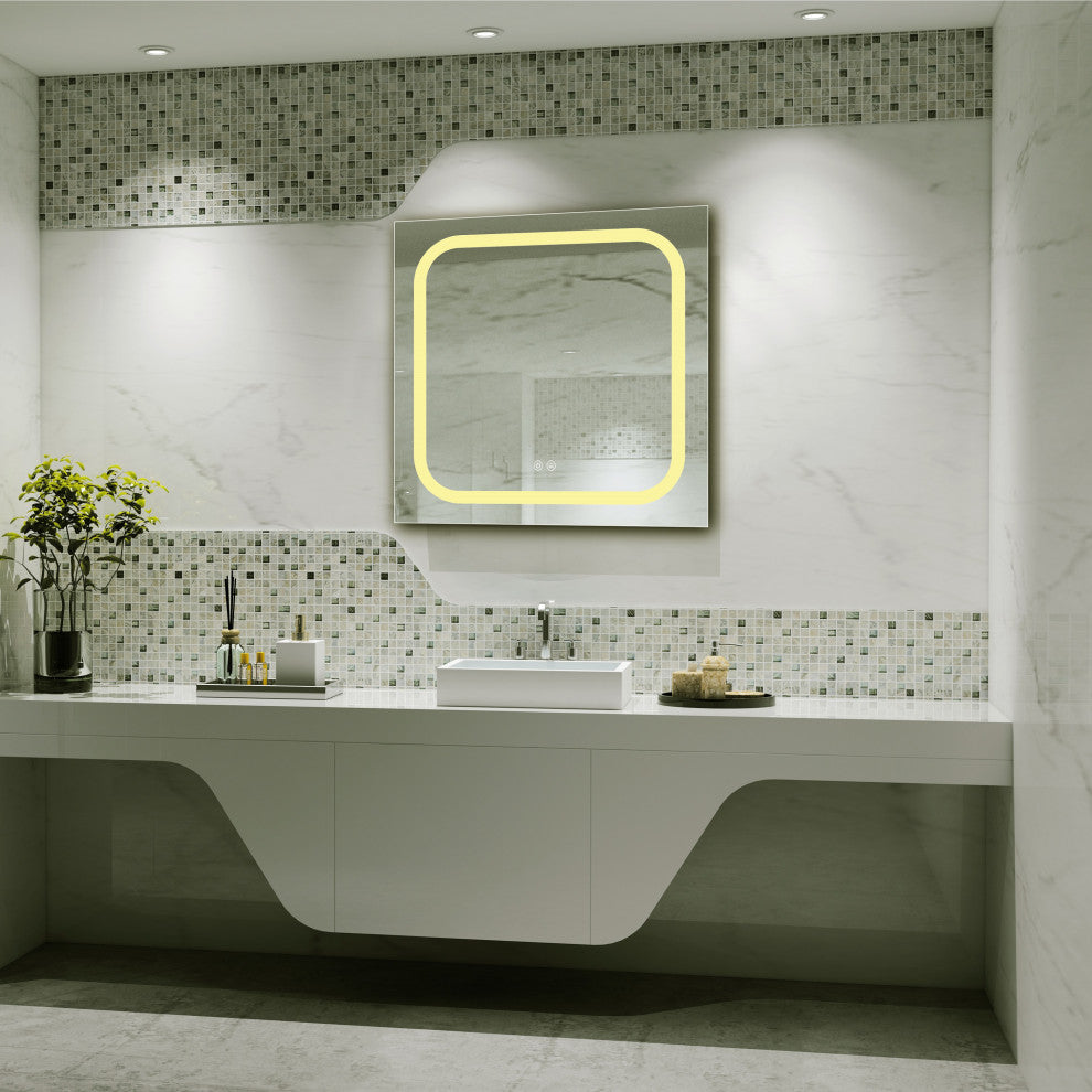 CHLOE Lighting SPECULO Embedded LED Mirror 4000K, Warm White, 24"