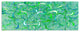 Green Watercolor Fractal Pattern, Abstract Art on Canvas, 70"x28", 6 Panels