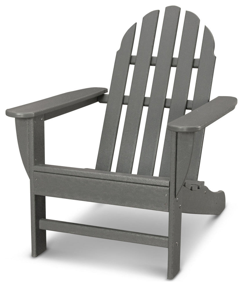 Classic All-Weather Adirondack Chair, Grey