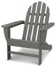 Classic All-Weather Adirondack Chair, Grey