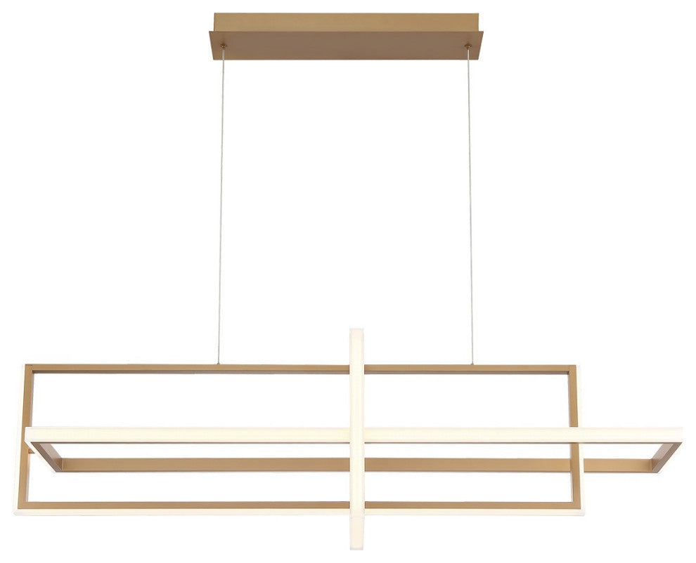 LED Chandelier, Gold