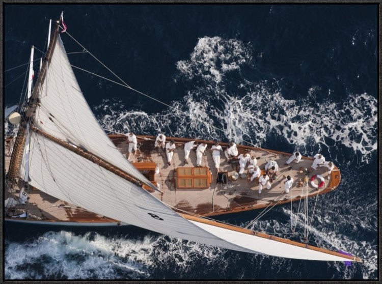 "Above Moonbeam" Framed Canvas Giclee by Marc Pelissier, 33x25"
