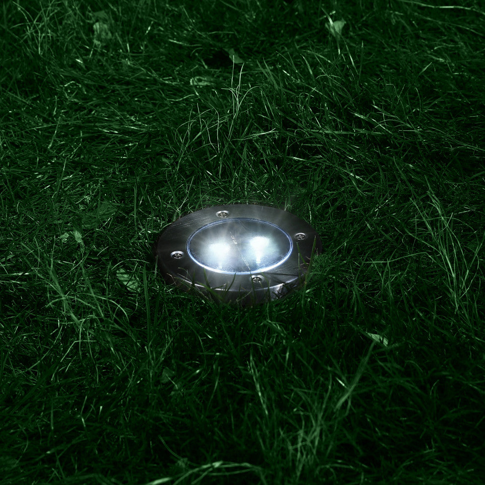 5.25"H Set of 6 Solar Ground Light