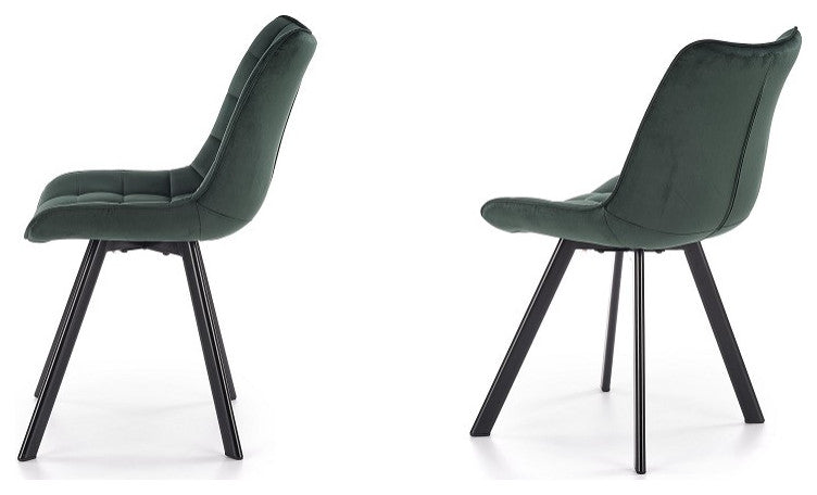 ALETA Dining Set, Dark Venatino/White/Green