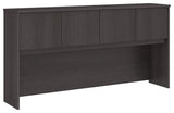 Scranton & Co Furniture 72W 4 Door Wood Hutch in Gray