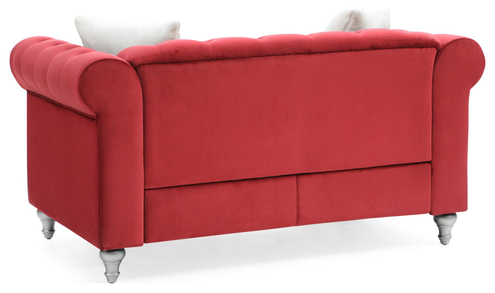 Raisa Loveseat, Burgundy