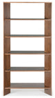 Safavieh Couture Norrington 5 Shelf Bookshelf, Walnut