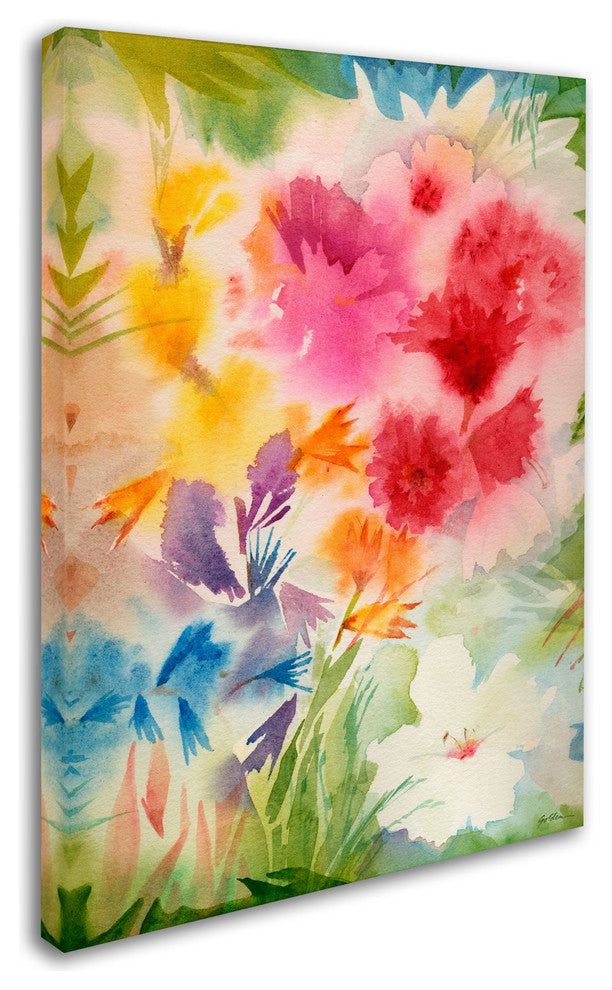 'Bright Garden' Canvas Art by Sheila Golden