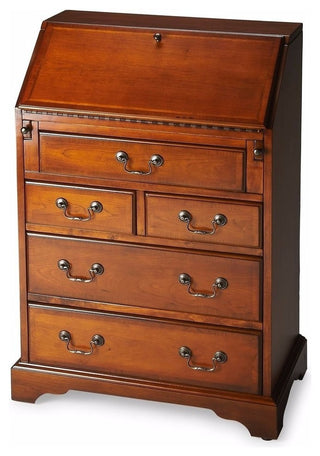 Butler Danforth Olive Ash Burl Secretary