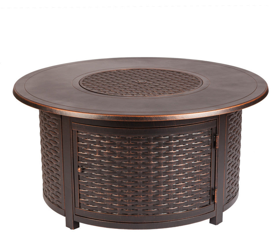 Florence Woven Aluminum LPG Fire Pit