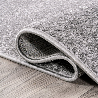 Haze Solid Low-Pile Gray 2 ft. x 14 ft. Runner Rug