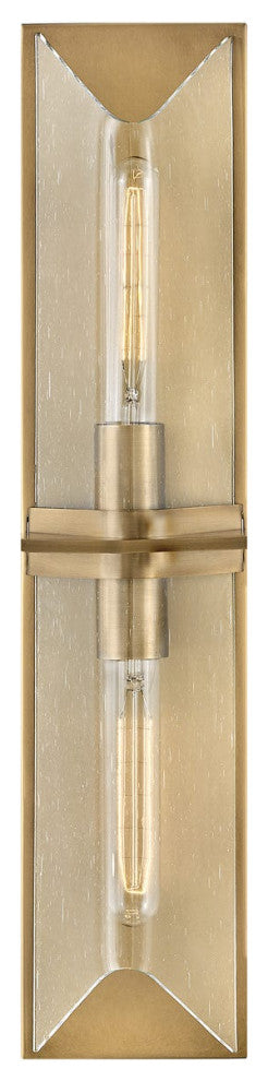 Hinkley Astoria Large Two Light Vanity, Heritage Brass